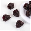 KOMBIUDA 15pcs Artificial Raspberry Model Simulation Fruit Decor Fake Fruit