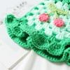 Fiewmay Crochet Bucket Hat for Women Handmade Floral Hat Portable