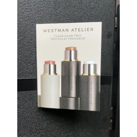 Clean Westman Atelier Clean Glow Trio Makeup Sample Card ~ NEW!