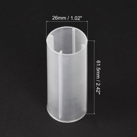 uxcell 18650 Battery Protective Sleeve, 18650 Battery Tube Adapter, 18650 Battery Holder Converter for 26650 LED Flashlight 8 Pcs