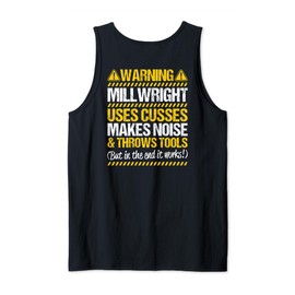 Millwright Industrial Mechanic Throws Tools Millwright Tank Top