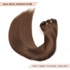 Sisily Clip in Hair Extensions Real Human Hair, 14 inch