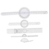 5Pcs Medical Goniometer Transparent Plastic Multifunction Joint Goniometer Set Kit