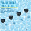 Poolvio Pool Deep Skimmer Net with 3ft - 10ft 1.0mm