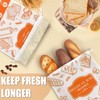 2-Pack Beeswax Bread Bags for Homemade Bread, Orange Reusable Sourdough