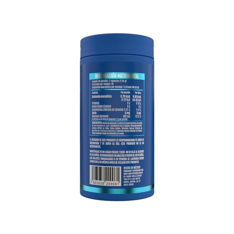 Suplemento Alimenticio Birdman Citrato de Magnesio 120 Cap