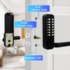 Casmer Upgrade Mechanical Door Lock with Adjustable Deadlatch 2-3/8'' and