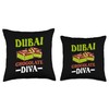 Dubai Chocolate Throw Pillow
