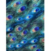 Peacock Design Green Color Print On Great Quality Of Nylon