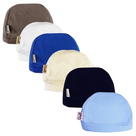 Neek Cotton | Pack de 6 Gorros para Bebé 3-6 Meses – 100% Algodón Suave | Ropa para Bebé Niño y Niña | Accesorios Recién Nacido | Regalo Ideal Baby Shower