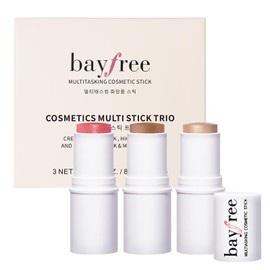 bayfree 3 PCS Makeup Cream Contour Stick Set, Highlighter Stick & Bronzer Stick & Blush Stick, Long Lasting, Natural Face Contour, Dewy & Matte Finish, Multi Stick Trio for All Skin