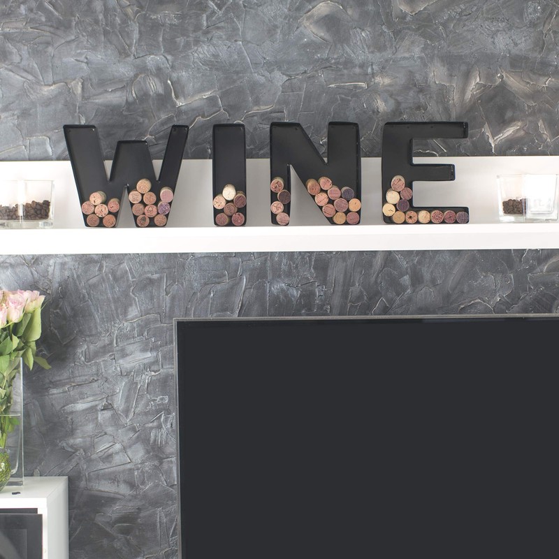 Made Easy Kit Metal Letter - Wine Cork Keepsake Saver
