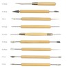 22pcs Clay Sculpting Tools Kit Lightweight Incisive Hardwood Handles Metal
