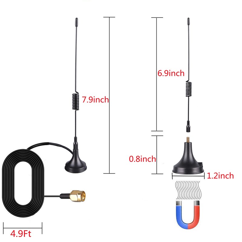 LACUCINO 75 ohm FM Antenna, Outdoor Antenna WiFi Stereo TV
