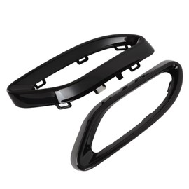 2pcs Rear Exhaust Pipe Cover, Exhaust Tip Cover Trims Replacement for A B C E GLC CLS‑Class W177 W247 W205 W213 X253 C257 (Gloss Black)