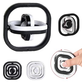 Yeefunjoy Fidget Toy 3D - Infinite Fidget Toys Gift for Kids Adults Elders, Anxiety Relief Killing Time Fidget Toy. Development Toy, black and white 3D Fingertip Toys for ADHD Autism