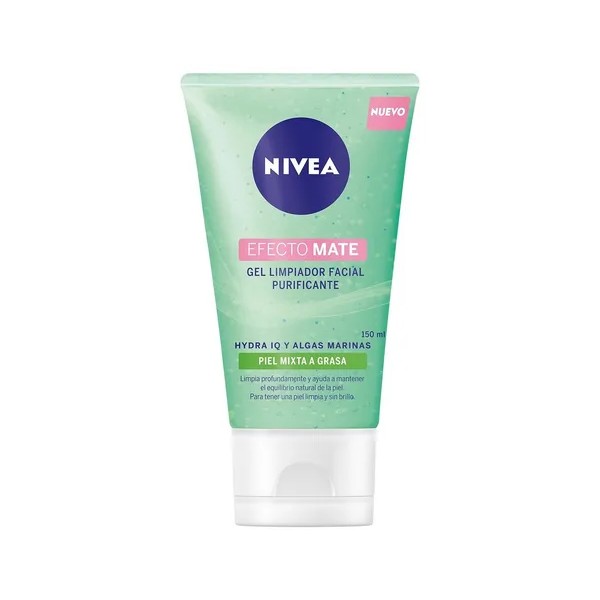 Gel Nivea Limpiador Facial Purificante Efecto Mate 150 mL