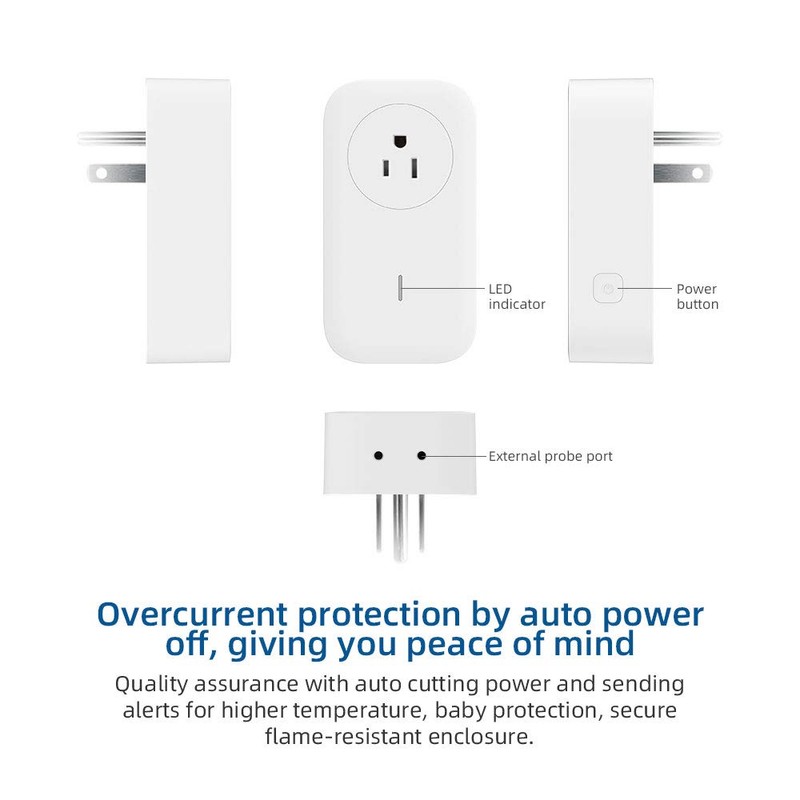 UBiBot Smart Plug Wifi Remote Control Outlet Alexa & IFTTT,