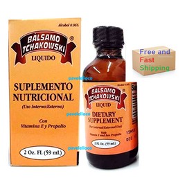 General Wellness Balsamo Tchakowski Dietary Supplement 2 fl oz with Vitamin E & Propolis