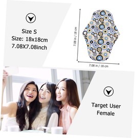 Outanaya 5pcs Bamboo Sanitary Napkins Washable Sanitary Pads Panty Liners Leakproof for Women