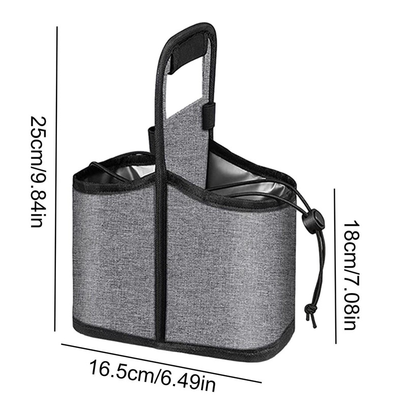 Odavom 2 Cups Foldable Drink Carrier - Portable Reusable Travel