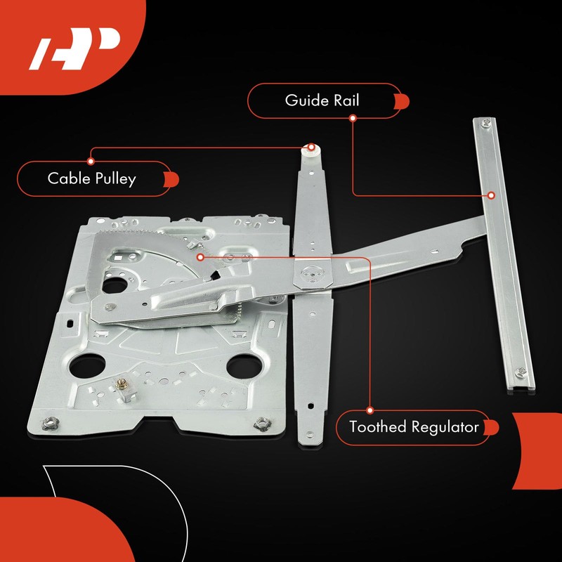 A-Premium Manual Window Regulator Compatible with Volvo VN 1998-1999 2004,