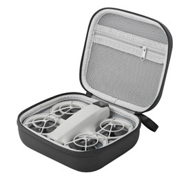 Drone Carrying Travel Case for NEO Drone, Anti Scratch Shockproof Hard Case with Adequate Capacity for NEO Drone, Leather + EVA, with a Hook for Hanging on Backpack (Black)