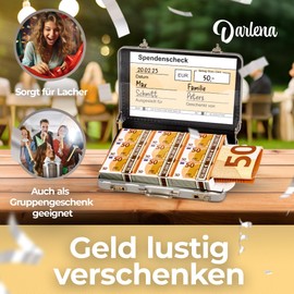 Darlena Money Case Money Gift, silver, 50th birthday