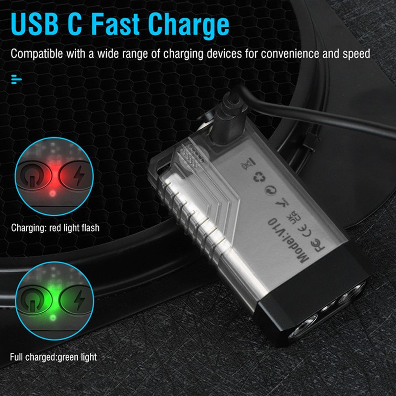 LED Flashlight 1000LM 5 Brightness Magnetic Multifunctional Pocket Torch with