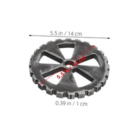 Gatuida 2pcs Vintage Gear Wall Art Industrial Style Hanging Sculpture for Shop Home Decor Unique Large Ornaments for Living Bedroom Decoration