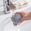 Multi-Functional Shower & Shampoo Massage Brush with Built-in Dispenser,Bristles Soft