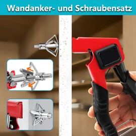 Cavity Metal Anchor, 30 Pieces Cavity Dowels Metal M8 x 30, Heavy Duty Cavity Wall Anchor Set, Jack Nuts + Petal Nuts with Expansion Nuts, Complete Assortment for Thin Wall Mounting, Plasterboard