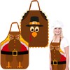 Tkifoda Happy Thanksgiving Aprons with Pockets, Waterproof Fall Aprons for