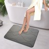 FeiatPogra Stone Bath Mat 60x40cm Quick Dry Non-Slip Diatomite Bath