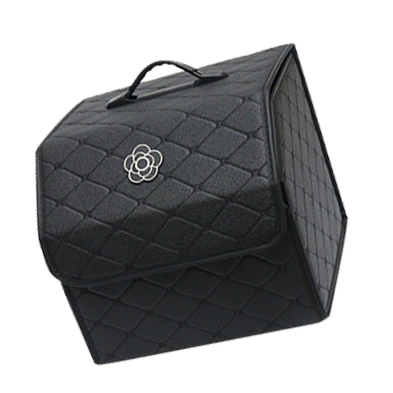 Car Trunk Storage Organizer High Capacity Multipurpose Pu Leather Portable