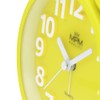 MPM Quality Design Metal Alarm Clock in Trendy Colours, Yellow,