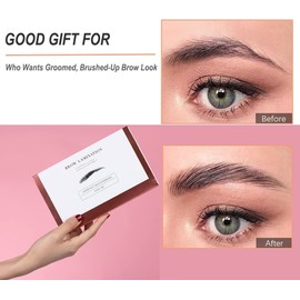 Bluemega Permanente de Cejas Laminado de Cejas, Juego de Cejas a Prueba de Agua de Larga Duración, Cejas Pop y Elegantes Hechas por ti Misma, Kit de Levantamiento de Cejas para Salón de Belleza