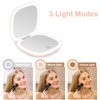 deweisn Compact Mirror, Lighted Travel Makeup Mirror with 1X/10X Magnifying