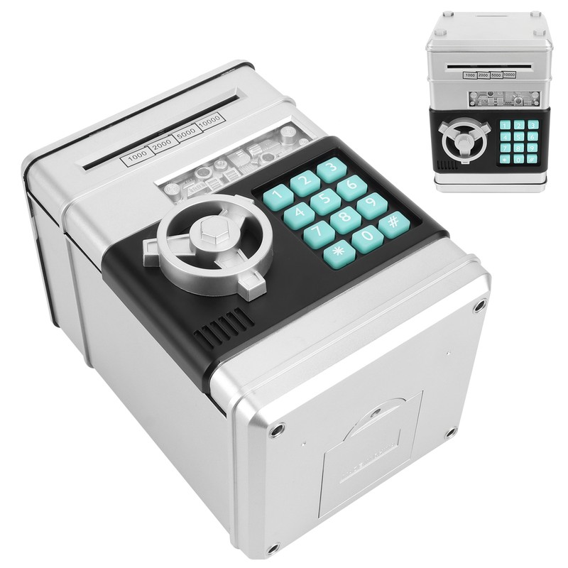 Electronic Piggy Bank Simulation ATM Password Money Box Cash Coins