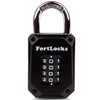 FortLocks Gym Locker Lock - 4 Digit, Heavy Duty, Hardened
