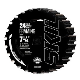 SKIL 75924-10 7-1/4" 24-Tooth Carbide Framing Circular Saw Blade 10-Pack for SKIL Circular Saws 5280-01/5180-01/5080-01