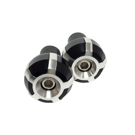 nakira 429 Grip Bar End for Motorcycles (Silver)