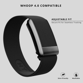 BLAYKE Pro HydroKnit Wrist Band – Ultimate Comfort, Quick-Dry & Sweat-Wicking, Retains 30% Less Moisture, 4.0 Compatible, Perfect for Sports & Night Swimming (Black)