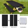 Picnic Table Cover with Bench Covers Camping Essentials Waterproof Windproof