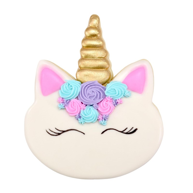 R&M Unicorn Face 4.5" Cookie Cutter-Baking Tool for Cookies, Fondant
