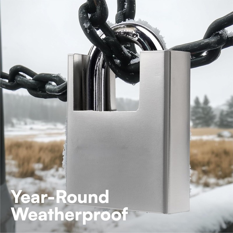 ProBytes Aware 50-60-70mm Padlocks 3 Pieces - Weather-Resistant Protection, Hardened