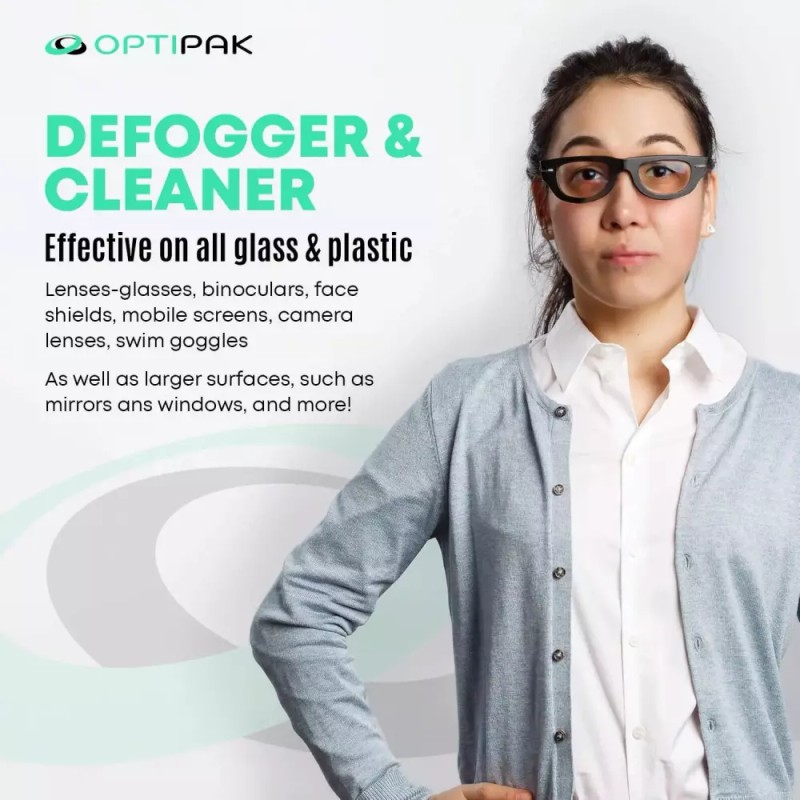 OptiPak 옵티팩 안경용 안개 방지 극세사 클리닝 천 안경 렌즈