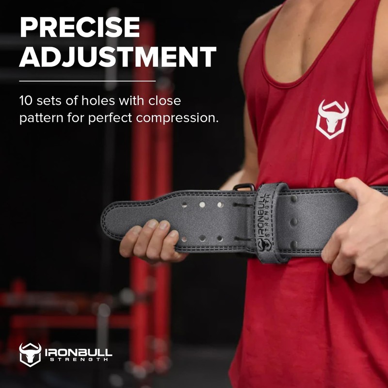 Powerlifting Belt/Weight Lifting Belt - 10mm Double Prong - 4-inch