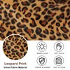 VinneGenzz Storage Bins Boxes with Zipper Lid Leopard Print Cute