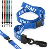 CKB LTD Staff LANYARDS Breakaway Safety Lanyard Pre-Printed Text Neck